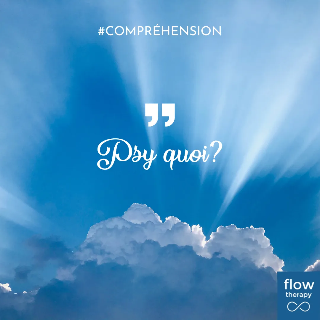 Illustration de l'article : un ciel bleu traversé de rayons, couverture « Psy quoi ? »