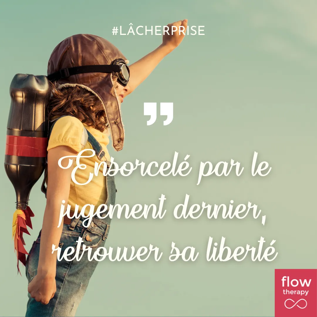 Illustration de l'article : une enfant en tenue d'aviatrice pointant l'horizon, couverture « Ensorcelé par le jugement dernier »