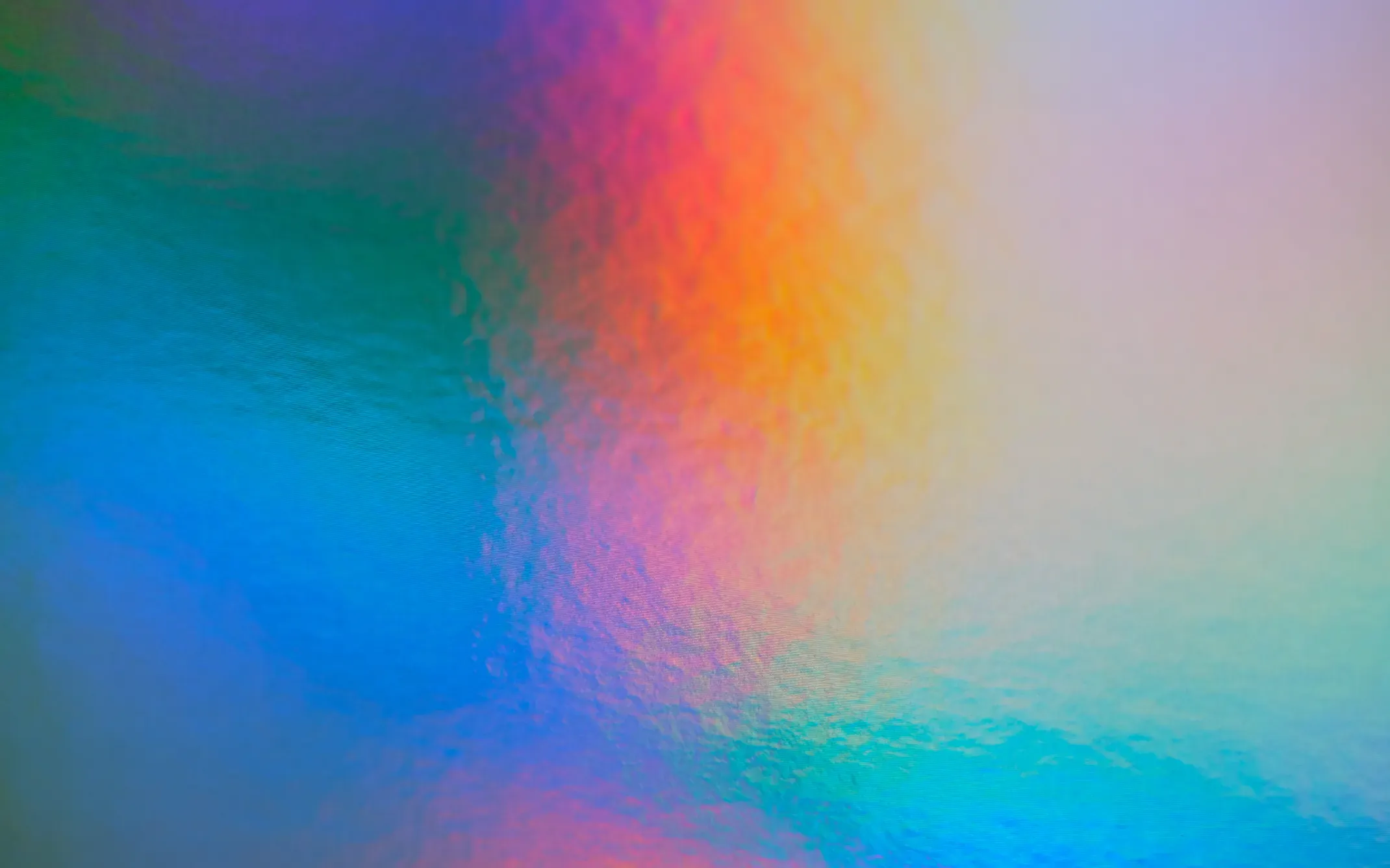 Film holographique aux reflets bleus et orangés